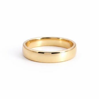 Minimal Yellow Gold Wedding Band