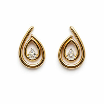 Luxury Rose Gold Diamond Chandelier Dangle Earrings for Occasions