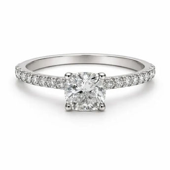 1.3 Carat Cushion Brilliant Diamond  Ring 