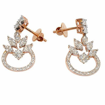 Ivana Jewel Luxe Diamond Petal Drop Earrings