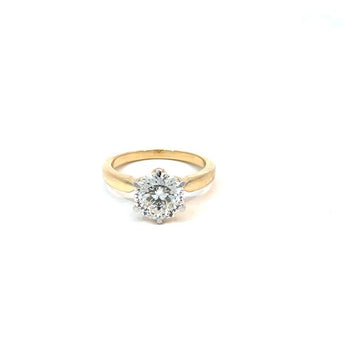 2 Carat Classic Round Diamond Solitaire Ring