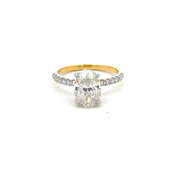 2.32 Carat Cushion Solitaire Diamond Ring