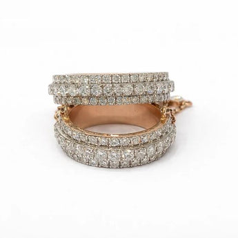 2 Carat Round Brilliant Diamond Multi-Row Wedding Band