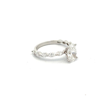 Elegant 1.5 Carat Oval Diamond Ring