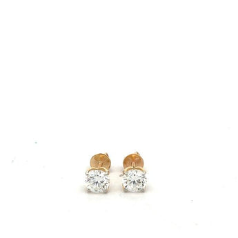 Sparkling Solitaire Diamond Studs
