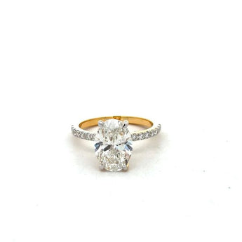 3 Carat Oval Diamond Eternity Wedding Ring