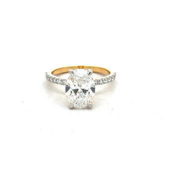 3 Carat Oval Diamond Eternity Wedding Ring