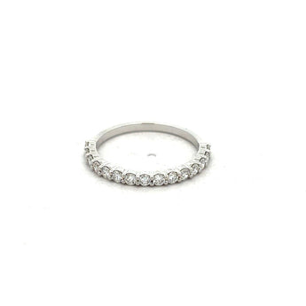 Classic Round Diamond Half Eternity Band