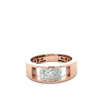 2 Carat Lab-Grown Diamond Rose Gold Solitaire Ring