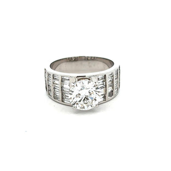 3 Carat Statement Round Diamond Ring