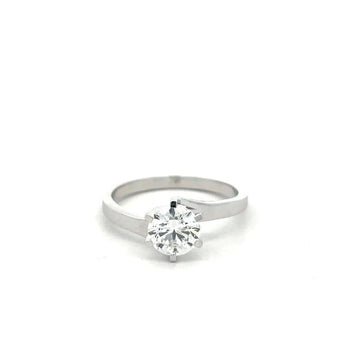 1 Carat Classic Round Solitaire Ring