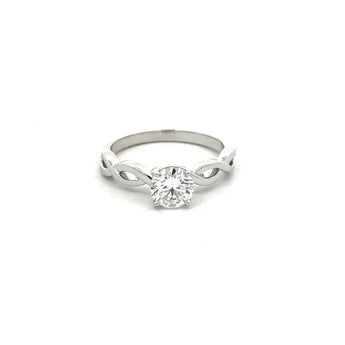 Elegant White Gold Solitaire Diamond Ring for Women