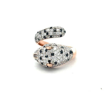 Exclusive 1.825 Carat Rose Gold Pavé Diamond Fashion Ring