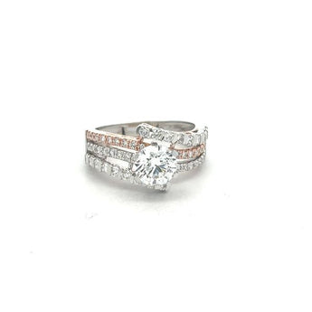 1 Carat Round Cut Diamond Multi-Band Ring