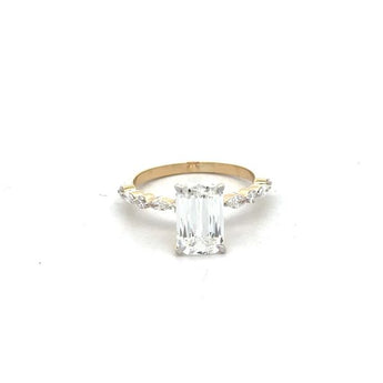 2 Carat Emerald Cut Diamond Solitaire Ring