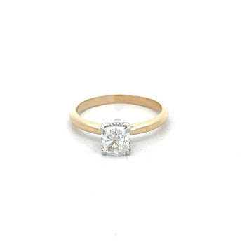 1 Carat Cushion Portuguese Diamond Engagement Ring