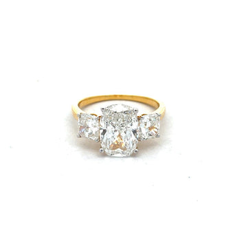 1 Carat Cushion Cut Diamond Engagement Ring