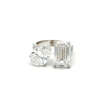 5 Carat Emerald Cut Diamond Statement Ring