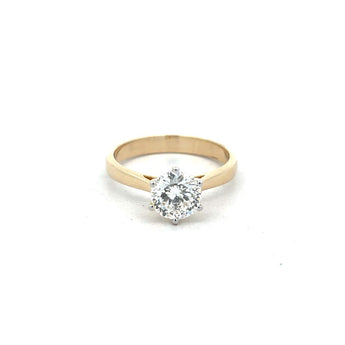 1.3 Carat Round 6-Prong Setting Solitaire Ring
