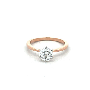 1 Carat Elegant Round Portuguese Diamond Ring