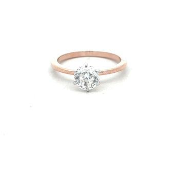 1 Carat Elegant Round Solitaire Diamond Ring