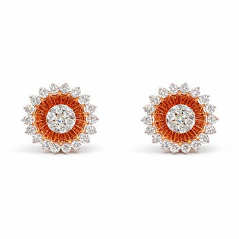 Pavé Halod Diamond Cluster Earrings