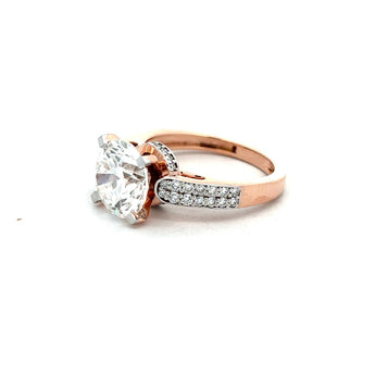 4 Carat Brilliant Cut Solitaire Diamond Ring