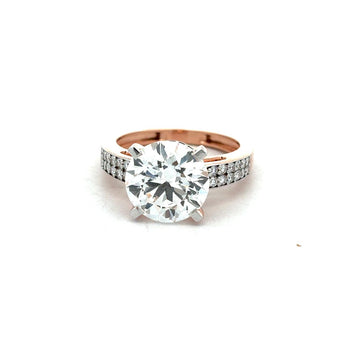 5 Carat Round Cut Diamond Solitaire Ring