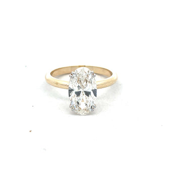 3 Carat Oval Cut Diamond Engagement Ring