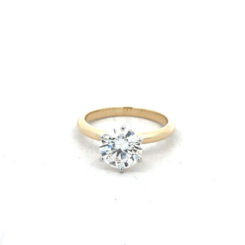 2 Carat Rose Gold Diamond Engagement Ring
