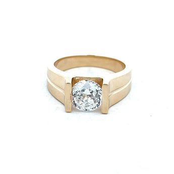 2.6 Carat Gold Solitaire Diamond Ring