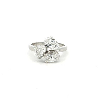 Pear & Round Cut Statement Engagement Ring