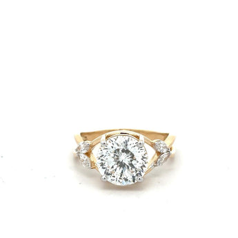3 Carat Round Diamond Solitaire Engagement Ring