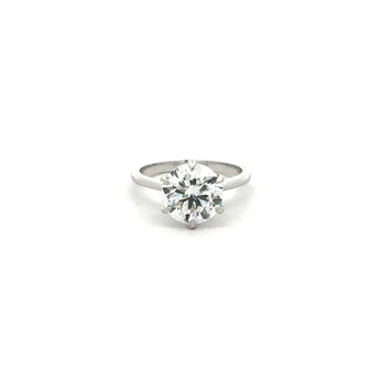 2.5 Carat Round Lab Grown Diamond Solitaire Ring