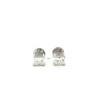 Classic Princess Solitaire Diamond Studs