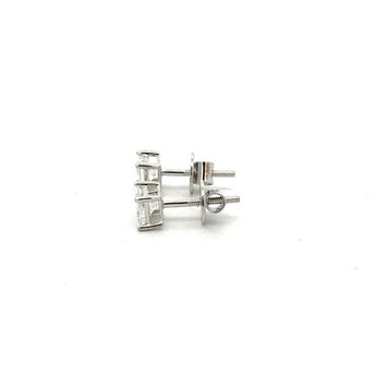 Classic Princess Solitaire Diamond Studs