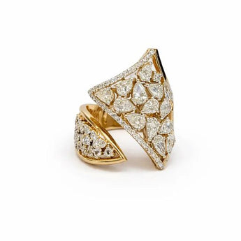 2.71 Carat Lab-Grown Diamond Statement Gold Ring
