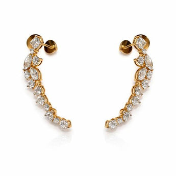 Elegant Multi Diamond Dangle Drop Earrings