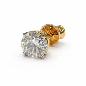 2.0 Carat Brilliant Cut Diamond Stud Earring