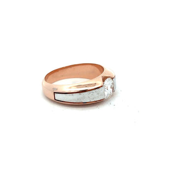 Ivana Jewels 1 ct Round Diamond Two-Tone Ring