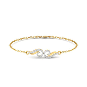 Sculpted Wave Bracelet Best lab grown diamond jewellery brand