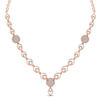Buy Gold Diamond Minimalist Necklace at Ivana Jewels Best lab grown diamond jewellery brand