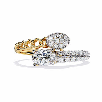 Buy Unique Two-Stone Diamond Eternity Ring from Ivana Jewels Best lab grown diamond jewellery brand