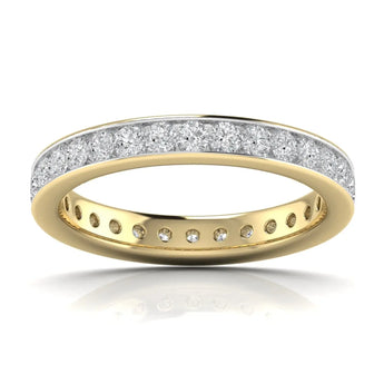 Buy Gold Diamond Eternity Ring from Ivana Jewels Best lab grown diamond jewellery brand