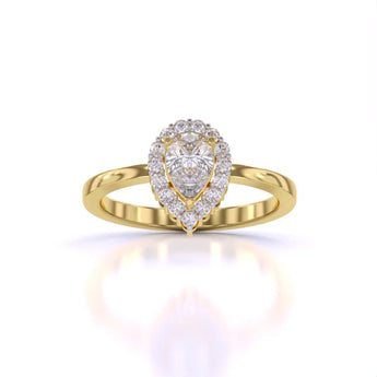Buy Simple Diamond Engagement Ring from Ivana Jewels Best lab grown diamond jewellery brand