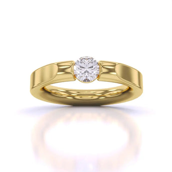 Buy Simple Solitaire Diamond Ring for Men from Ivana Jewels Best lab grown diamond jewellery brand