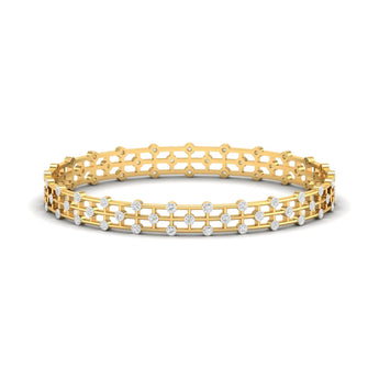 Sleek and Stylish Diamond Bangles Pair Best lab grown diamond jewellery brand
