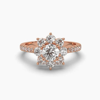 Buy Solitaire Bloom Diamond Engagement Ring from Ivana Jewels Best lab grown diamond jewellery brand