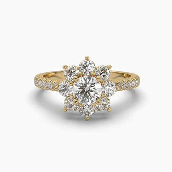 Buy Solitaire Bloom Diamond Engagement Ring from Ivana Jewels Best lab grown diamond jewellery brand