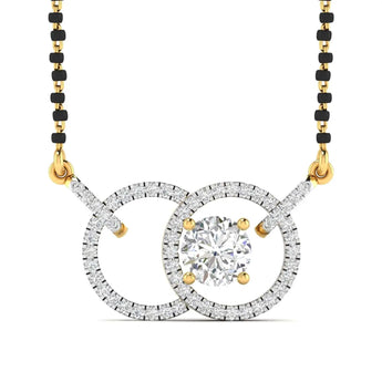Solitaire Mangalsutra Best lab grown diamond jewellery brand